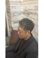アンサ 阪急桂店(ANSA)&nbsp;ルーズショート/グレーヘアー/白髪ぼかし/ハイライト