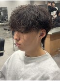 波巻きパーマ
