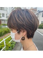 ムー(muu)&nbsp;ナチュラルハイライトショート30代40代50代白髪ぼかし