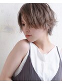 大人可愛い小顔ハンサムショート×前髪なしショート/池袋