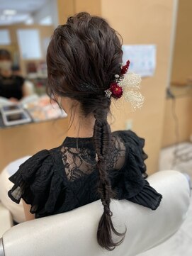 ヘア ポジション HAIR Position 能代北店 編みおろしアレンジヘア