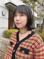 サロンドミルク 新百合ヶ丘店(salon de MiLK)&nbsp;波まきスタイリングもできる長めボブ！