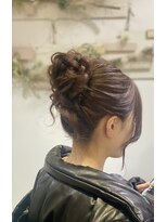 ヘアセットサロンエッジ(Edge) お仕事ヘアにゆるくしゃお団子