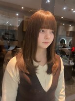 大人ガーリー＊ペールベージュ＊ロング【ZinaCENTRAL】