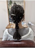 網みおろしローポニーアレンジ◎