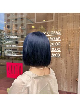 アース 栄店(HAIR&MAKE EARTH) ブルーブラック