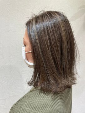 エスト 幕張本郷(est.) 小顔レイヤーカットボブルフネビージュワンレンこなれミディ黒髪