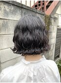 ミニボブ×低温デジパで作る癖毛風しっかりウェーブ