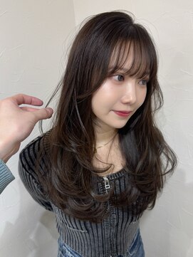 クレム 博多駅店(ChLem) 顔まわりレイヤー 艶カラー 暗髪 韓国風 髪質改善 福岡美容室