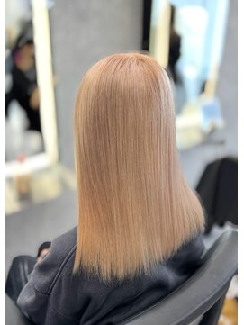 シーエスメイドバイシャチュー 栄店(CS made by SHACHU) ミルクティーベージュ/ブリーチカラー/ハイトーンカラー