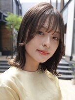ニコ トウキョウ(nico TOKYO) ミディアムレイヤーカットボブウルフ10代20代インナーカラー