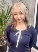ナチュラル毛先カラー