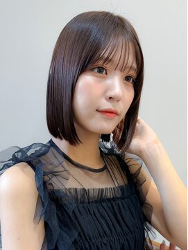 ロンド ロワール 門前仲町(Lond Loire) ボブショートボブ縮毛矯正ベージュグレージュ門前仲町