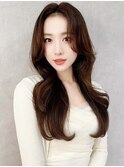 くびれヘア/髪質改善/縮毛矯正/レイヤーカット/韓国/顔周り
