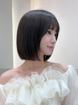 シー バイ ロンド 新宿(Sea by Lond) ライン感抜群タッセルボブ【新宿/髪質改善/10代20代30代】