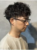 メンズショートヘアメンズパーマメンズマッシュ群馬高崎眉毛