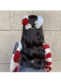ダウンの艶巻きスタイルでも和装or洋装どちらもok♪