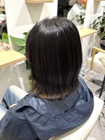 ブランシュ 南行徳店(BLANCHE)&nbsp;外ハネボブ/くびれボブ/グレージュ/暗髪/艶カラー/佐久間凪沙