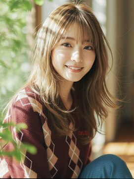 ライクバイコトナ 越谷(RIKE by kotona) 大人ロングヘアー/透明感ベージュカラー/デジタルパーマ/越谷