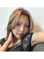 コディー(CODY)&nbsp;ミディアムヘア暗めカラー/デザインカラー/バレイヤージュ八幡