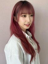 ヴィヴィ(VIVIE)&nbsp;ダブルカラーピンクアッシュラベンダーグレージュ小顔レイヤー