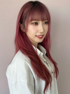 ヴィヴィ(VIVIE) ダブルカラーピンクアッシュラベンダーグレージュ小顔レイヤー