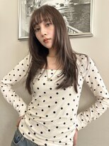 ランプ 代官山(the lamp)&nbsp;ナチュラルロングレイヤーショコラブラウン透明感カラーハッシュ