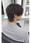 渋谷メンズサロンで人気 えりあし長めナチュラルウルフ！