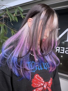 イエナ 渋谷(IENA) 似合わせカットリバースセンターパートハイトーンカラー