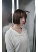 柔らか質感のミニボブ