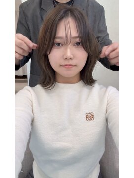 アグ ヘアー レア 神田店(Agu hair lea) ミディアムのくびれヘア