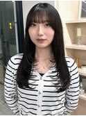 ストレート 前髪カット レイヤーカット 髪質改善 【天神大名】