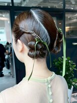 シオン(shion)&nbsp;ミディアム大人ガーリーおくれ毛前髪カット_ba575313