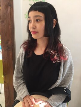 アコット(Acotto.) 毛先ビビッドレッド