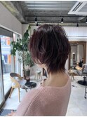 【ADORE横浜】ショートウルフ×ピンクカラー