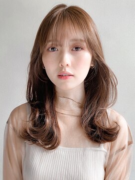 リヤン 表参道(lyann) 似合わせカットうるツヤ大人可愛い斜めバングワンカール美髪