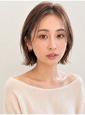 ナチュラルまとまるx外ハネボブ【AWAKEヘア】