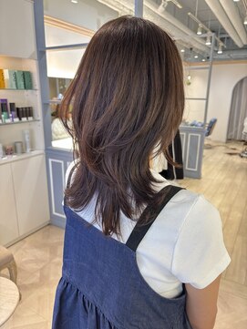 シェノン 赤羽店(CHAINON) 透明感ロングレイヤー×シアーベージュサマー赤羽美容院