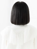 ドクターズサロン LAB 小山店&nbsp;伸ばしかけ大人かわいい黒髪切りっぱなしミニボブn小山20代30代