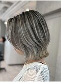 ダークパープル/ナチュラルショート/夏のヘアアレンジ/柏駅
