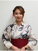 編み込みアップstyle♪
