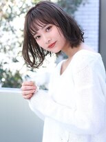 25歳からの【毛先パーマ /黒髪/ことりベージュ】
