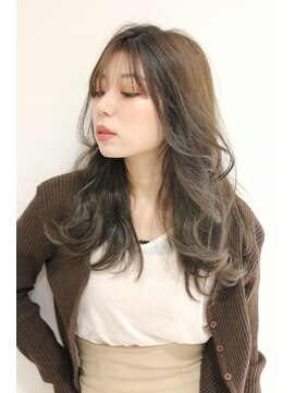 クラン 岡本(Chlan) 透け感★ナチュラルモードのゆるふわパーマ