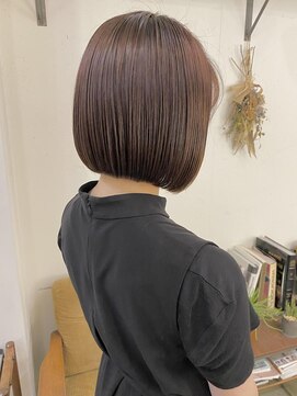 ベック ヘアサロン(BEKKU hair salon) マロンブラウンが可愛い×艶々パツっとボブ