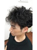 2ブロックスタイル+パーマ