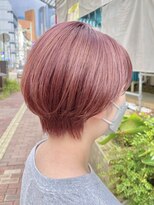 ヘアーメイクオズ(hair make O/S)&nbsp;ヘアメイクオズ＆金あゆみ　ブリーチ２～３回◎ピンクベージュ