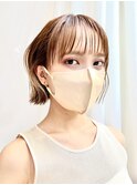 【修】20代30代40代◎透明感カラー×韓国切りぱなしボブ