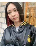 インナーカラー×ミニボブ