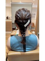 アロマ ヘアルーム 池袋店(AROMA hair room)&nbsp;アッシュカラー編みおろしほめられアレンジ/池袋/池袋東口