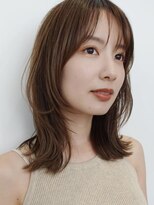 ノイ(noi)&nbsp;顔周りレイヤーカットくびれヘアミルクティーベージュカラー